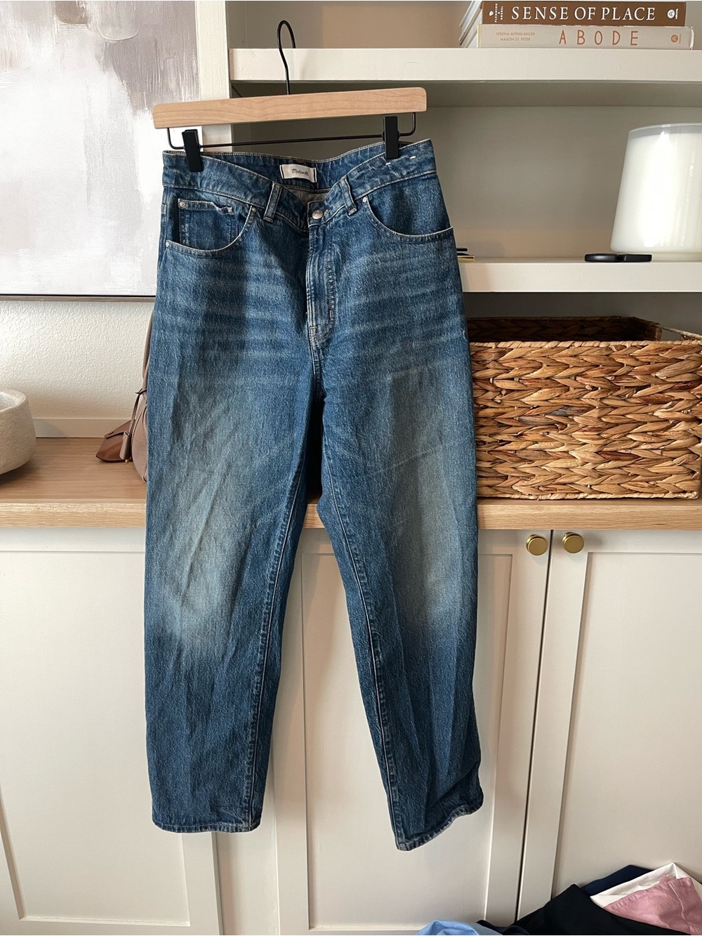 Madewell Blue Straight-Leg Jeans